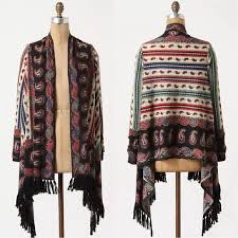 Guinevere 100% Merino Wool Vinalhaven Cardigan, Size Small, by Anthropologie
